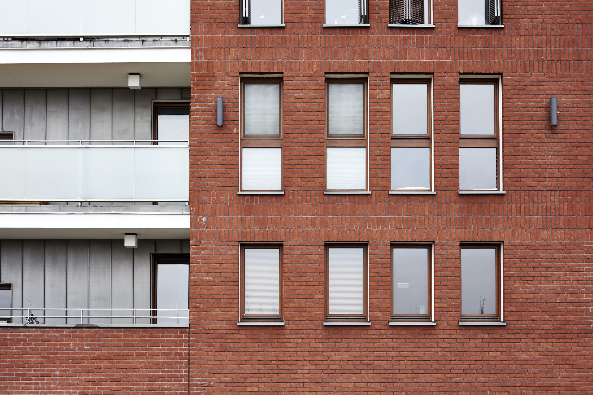 Modern Commercial building brick wall